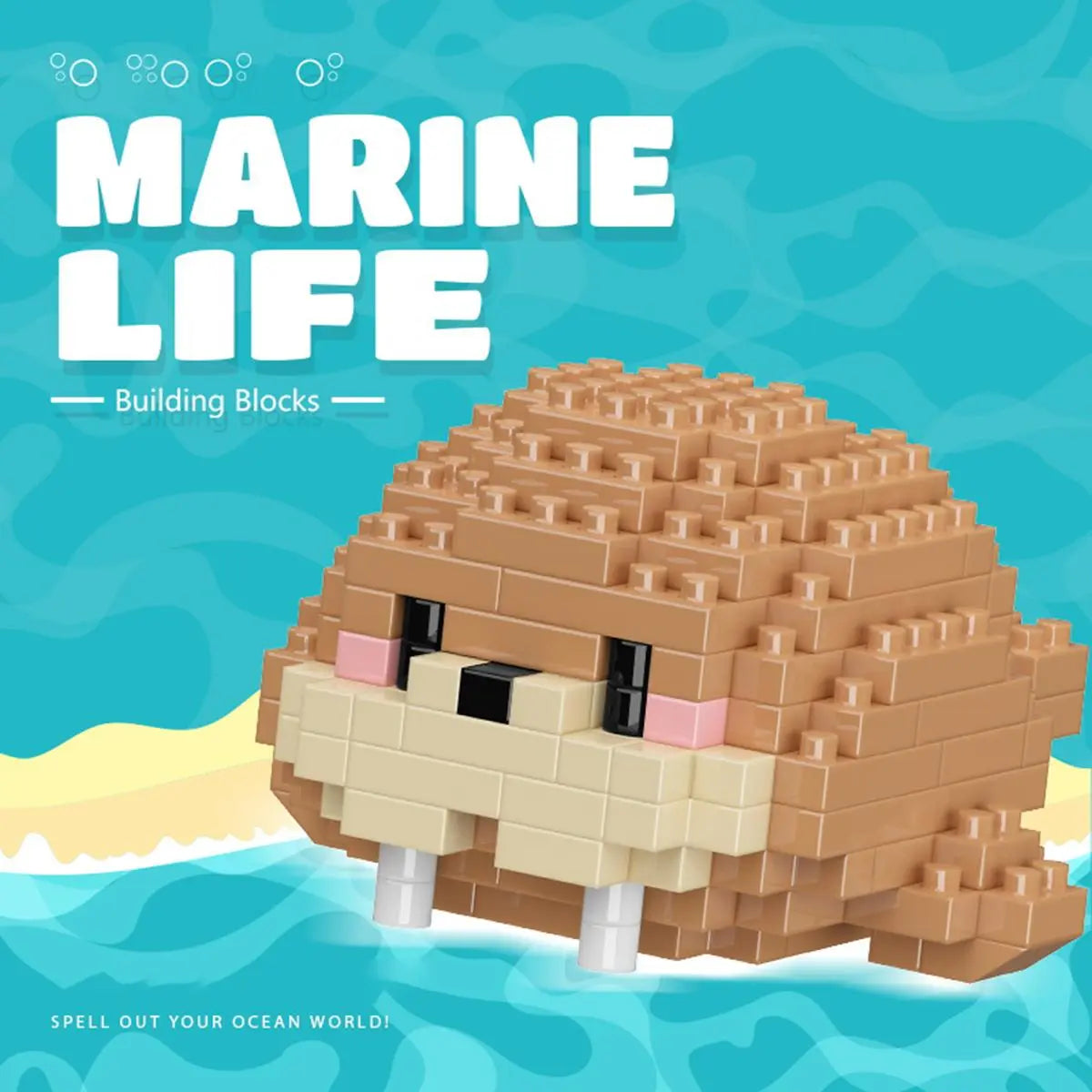 Cute Animal Design Building Blocks, Mini Creative Educational Block Toy for Boys & Girls, Building Block Models